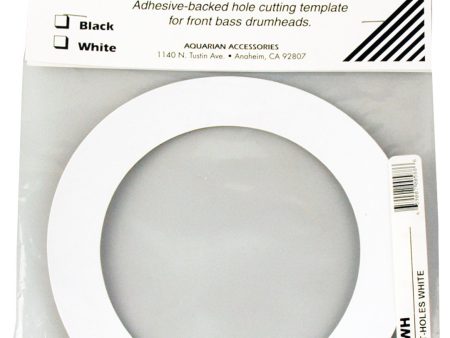 Aquarian Drumheads PHWH White Port-Holes 5  Hot on Sale