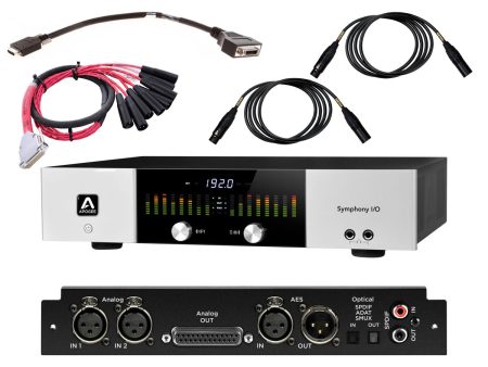 Apogee Symphony I O Chassis 2x6 with Avid DB25XLR and Mogami Studio Gold XLR 3’ Cheap