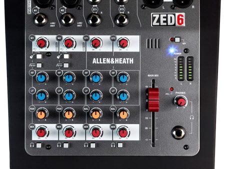 Allen & Heath ZED-6 6-Channel Analog Mixer Hot on Sale