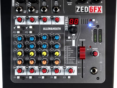 Allen and Heath Zed-6FX 6-Channel Compact Mixer Hot on Sale