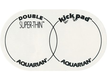 Aquarian Super-Thin Double Bass Drum Kick Pad Supply